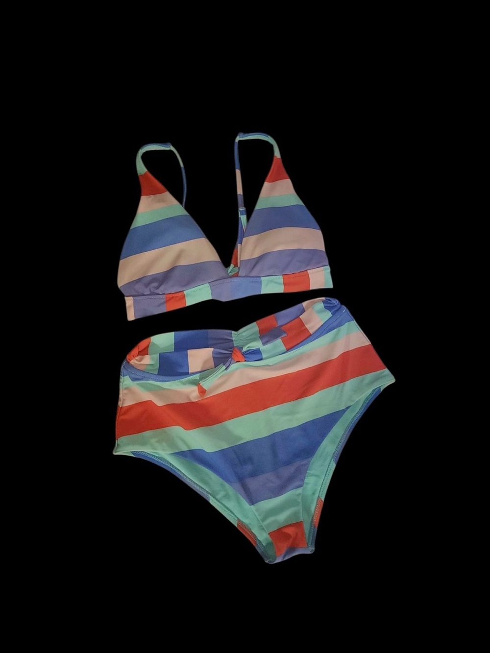 Raisin’s Women’s Bikini 2pc set Cabana Girl High Waist
